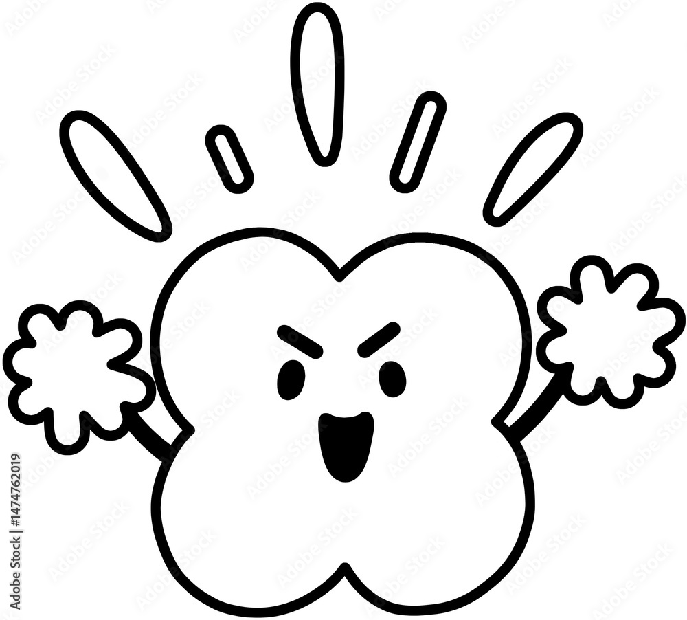 Obraz premium 네잎클로버 캐릭터