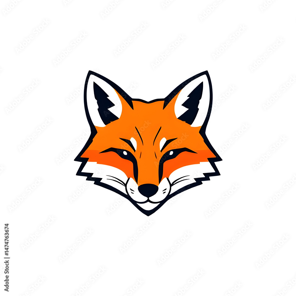 Obraz premium red fox cartoon