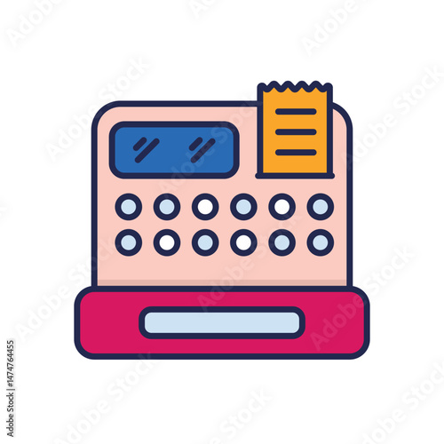 Cash Register Vector icon