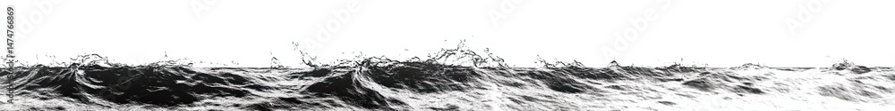 Abstract grayscale landscape of textured waves Abstract grayscale landscape of textured waves