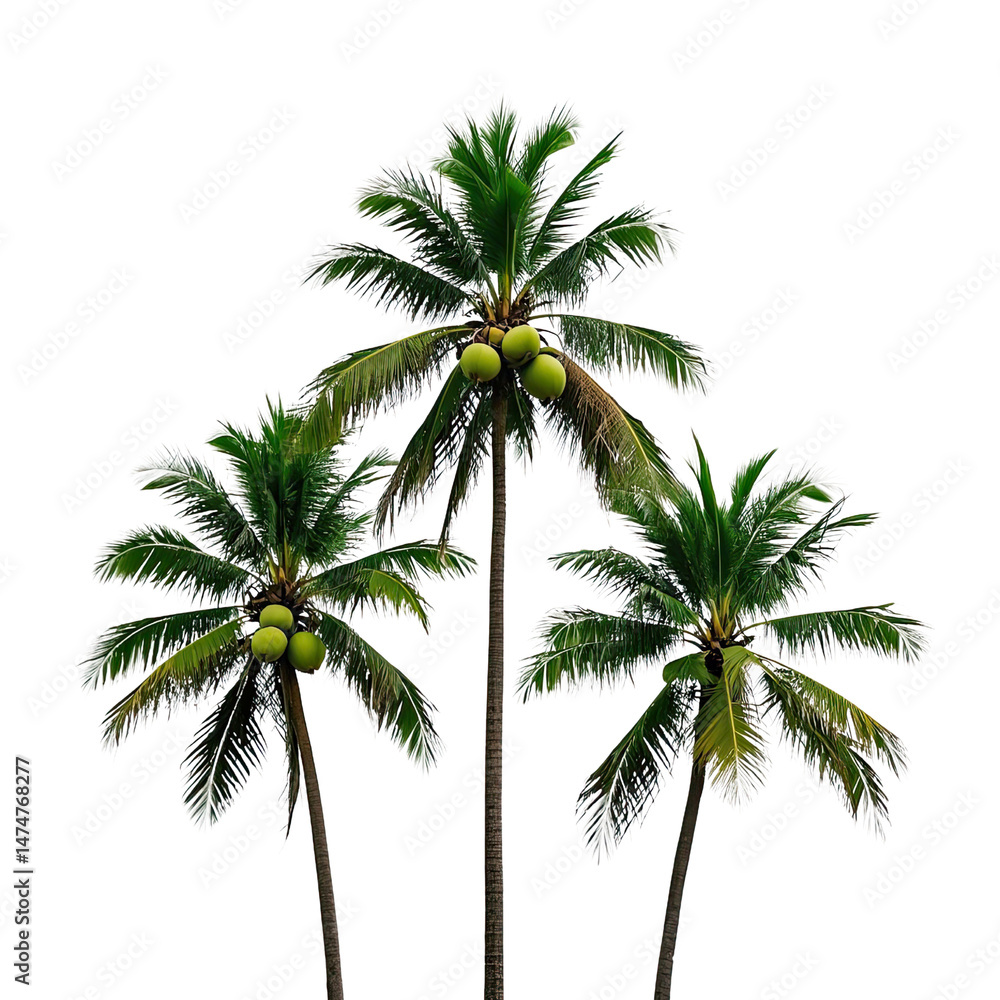 Fototapeta premium Coconut Trees, Generative AI