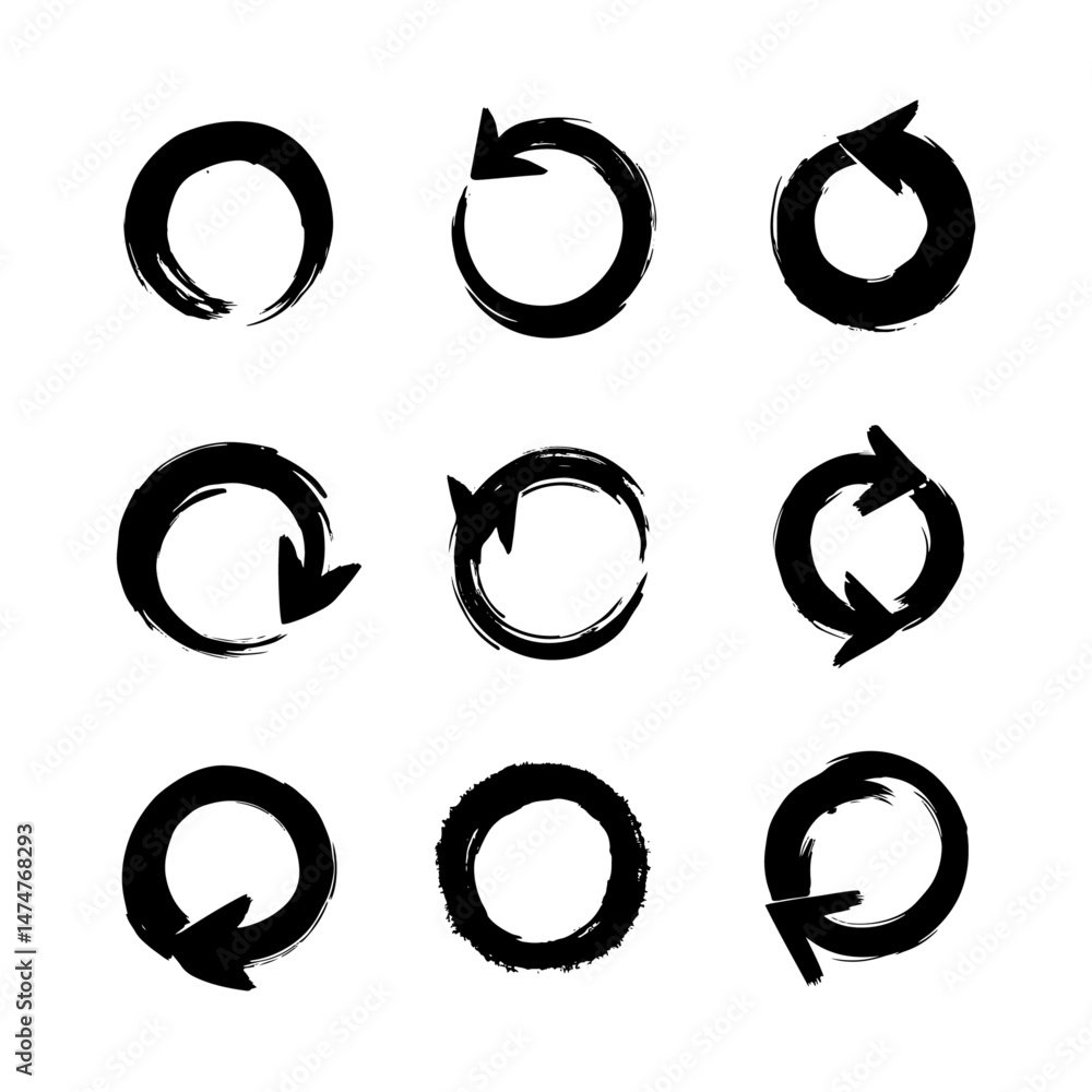 Vector hand drawn different arrow design with white background arrow mark icons