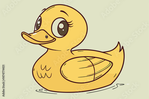 72 3d render, high-quality, cute, realistic, bright yellow, rubber duck, detailed eyes and beak, whimsical, playful, studio lighting