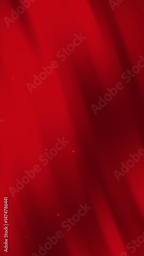 Red Abstract Background with Light Streaks and Subtle Dust Particles.Vertical Background.