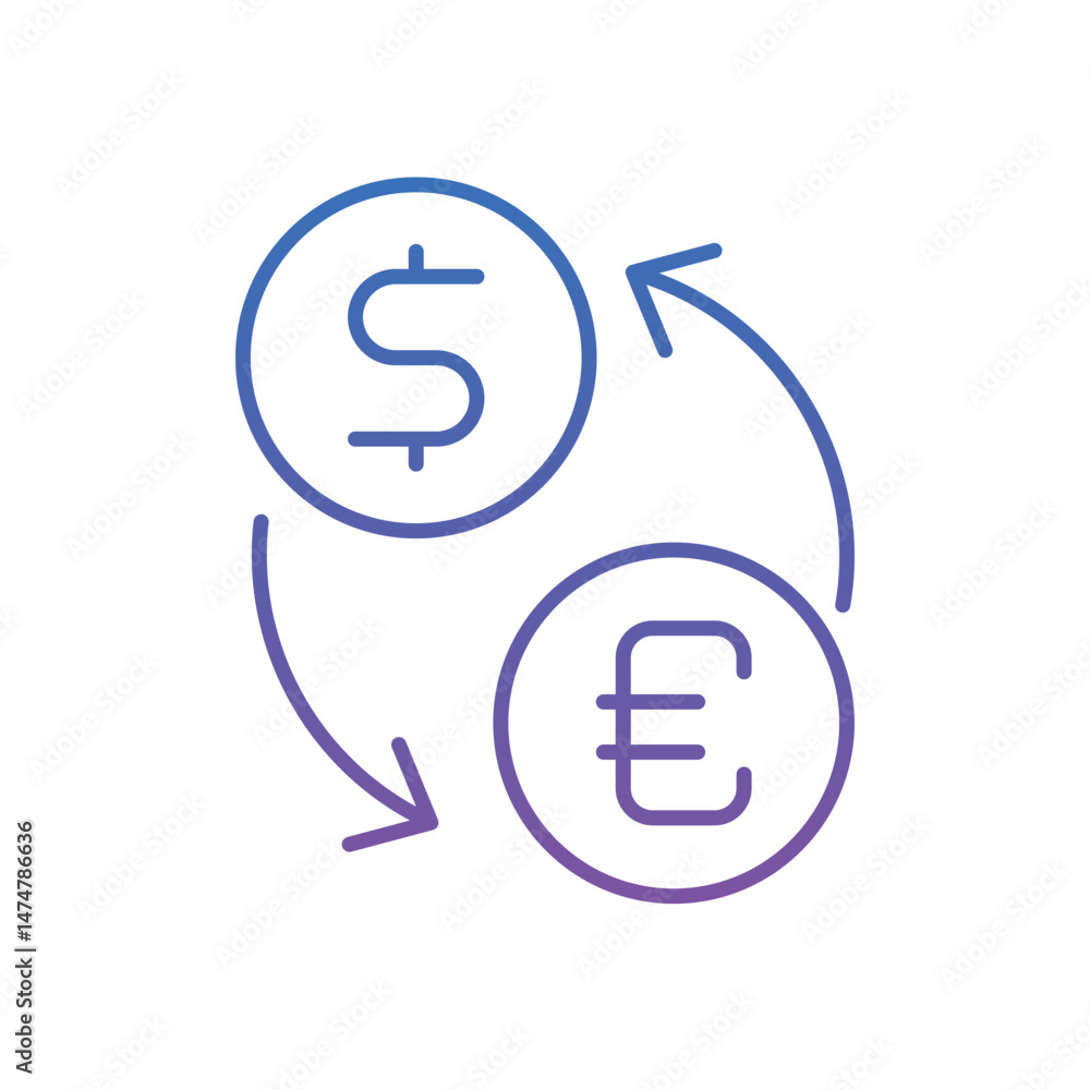 Obraz premium Exchange Vector icon