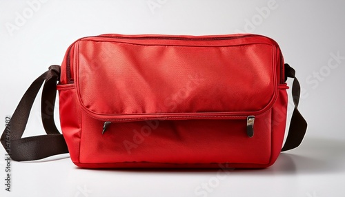 Wallpaper Mural red lunch bag isolated on white background ideal for carrying food and drinks Torontodigital.ca