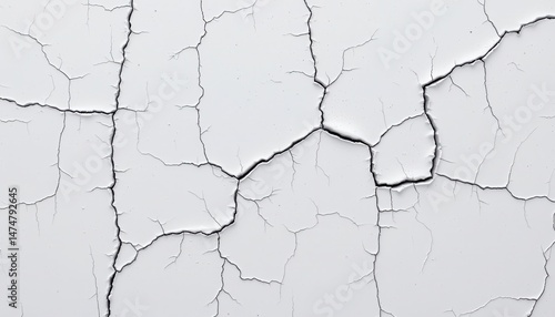 a pristine white canvas, marred by subtle hairline cracks that whispered stories of time's gentle hand, and softened by soft mottling shadows, creating depth and texture.