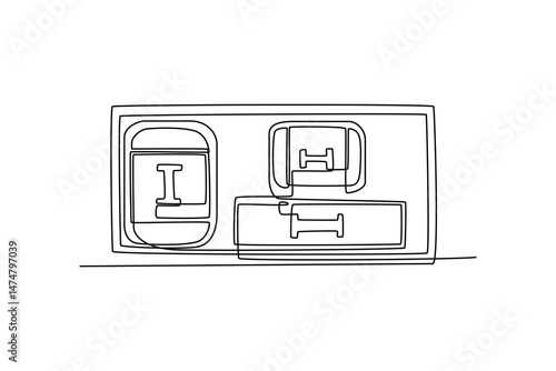 Icons in the plane concept. Full length animation illustration. High quality 4k footage