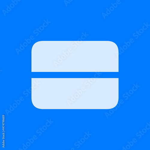 Rectangle Split 1x2 Filled