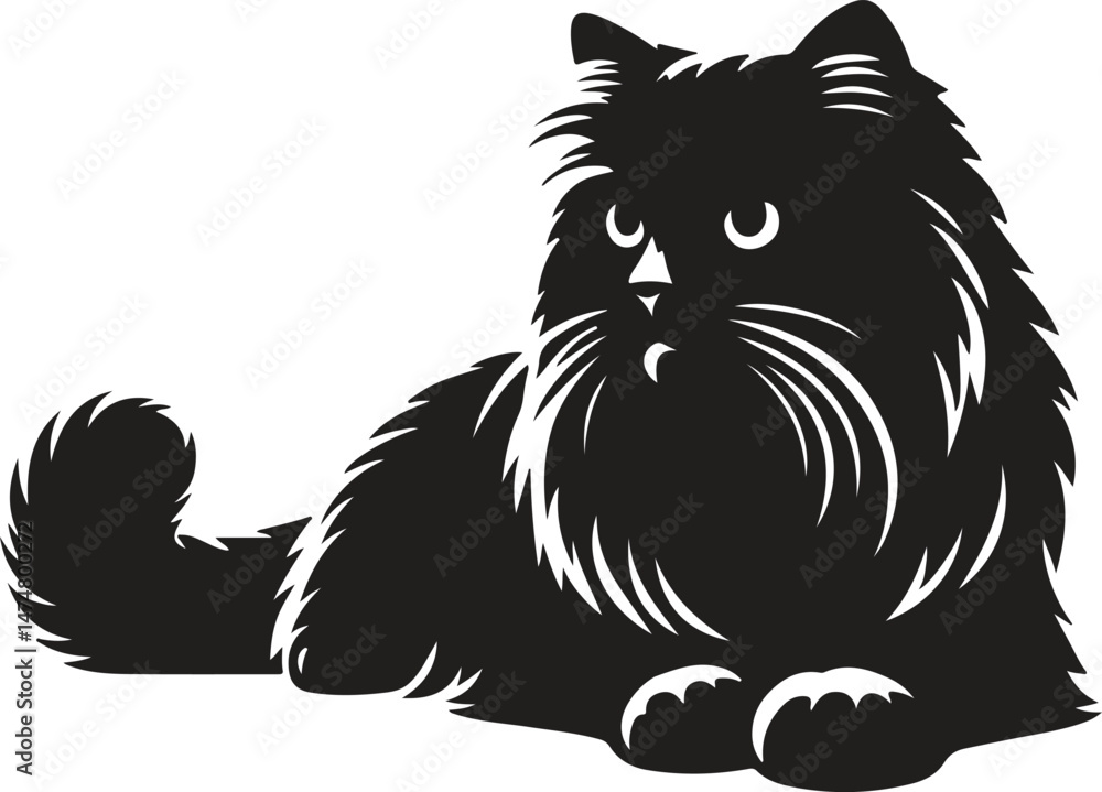 Obraz premium Cat Silhouette