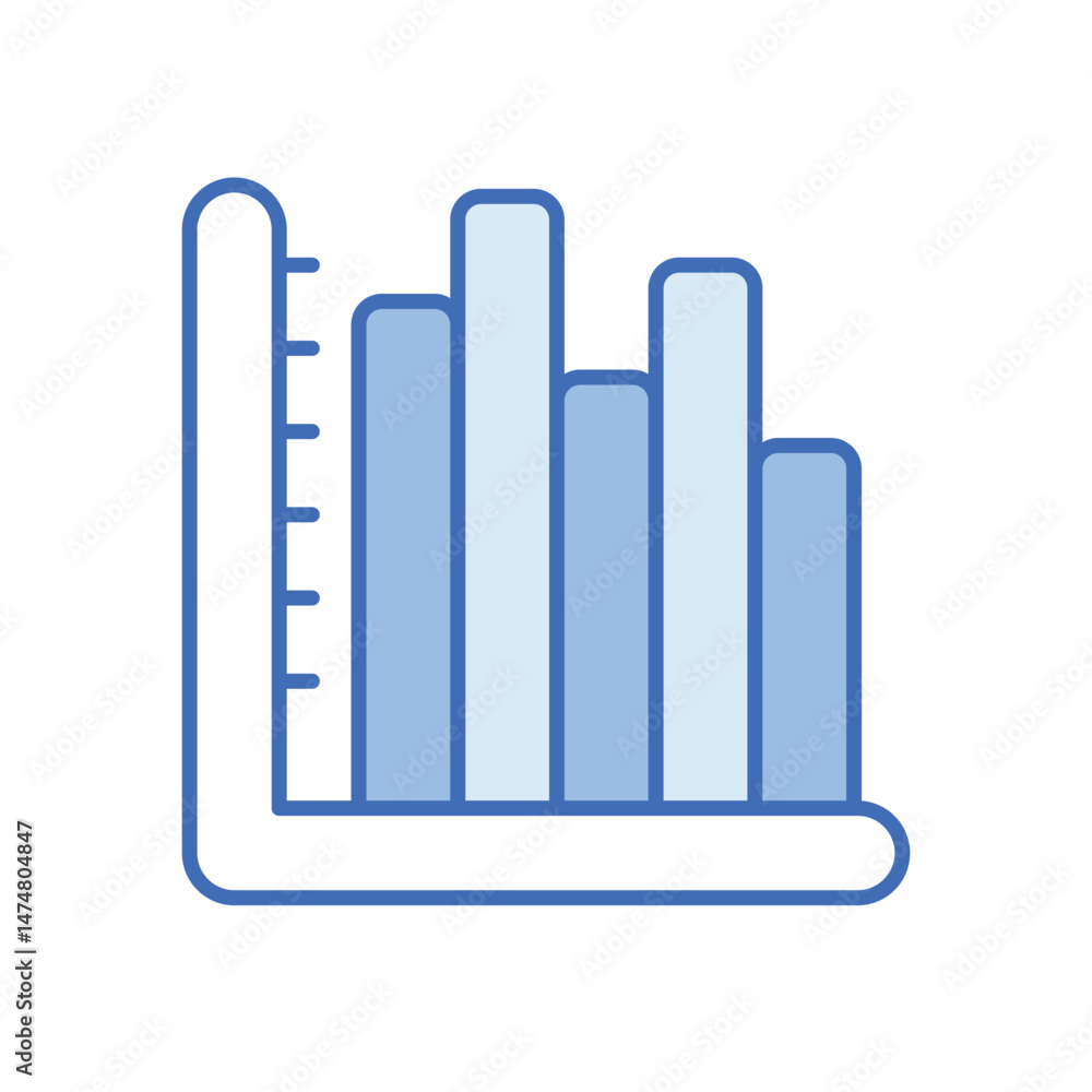 Obraz premium Graph Vector icon