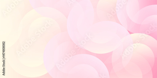 Minimalist banner background pastel colorful pink and yellow gradations modern abstract