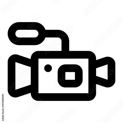 camera video icon for illustration