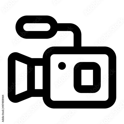 camera video icon for illustration