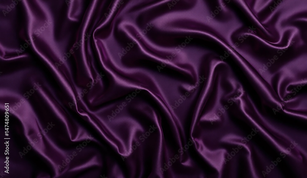 Obraz premium Midnight plum silk fabric texture