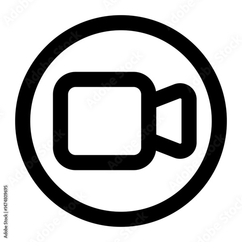 recording icon for illustration