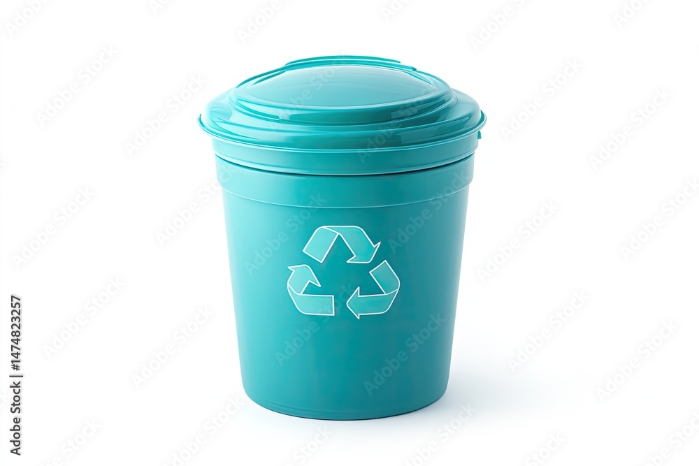 Teal Recycling Bin (1) Teal Recycling Bin (1)