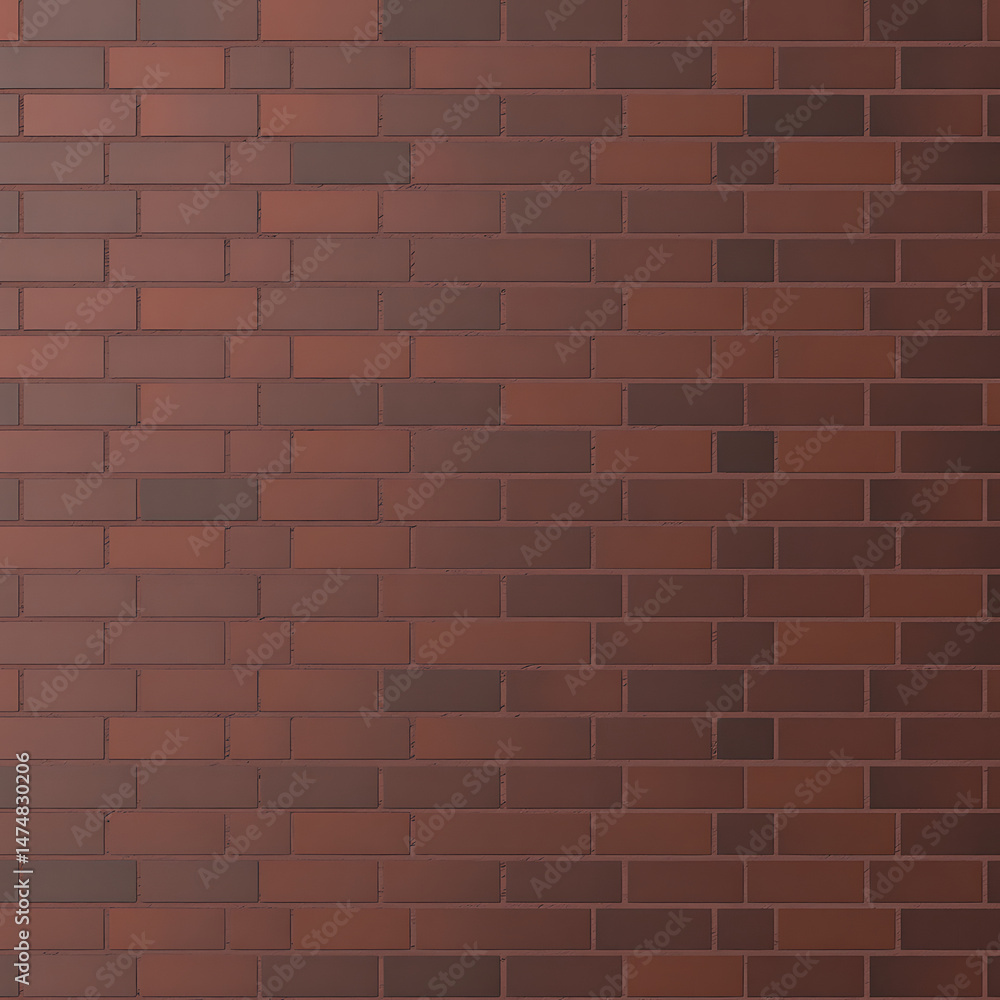 Obraz premium Dark Brown Brick Wall Texture Seamless Pattern Background for Design