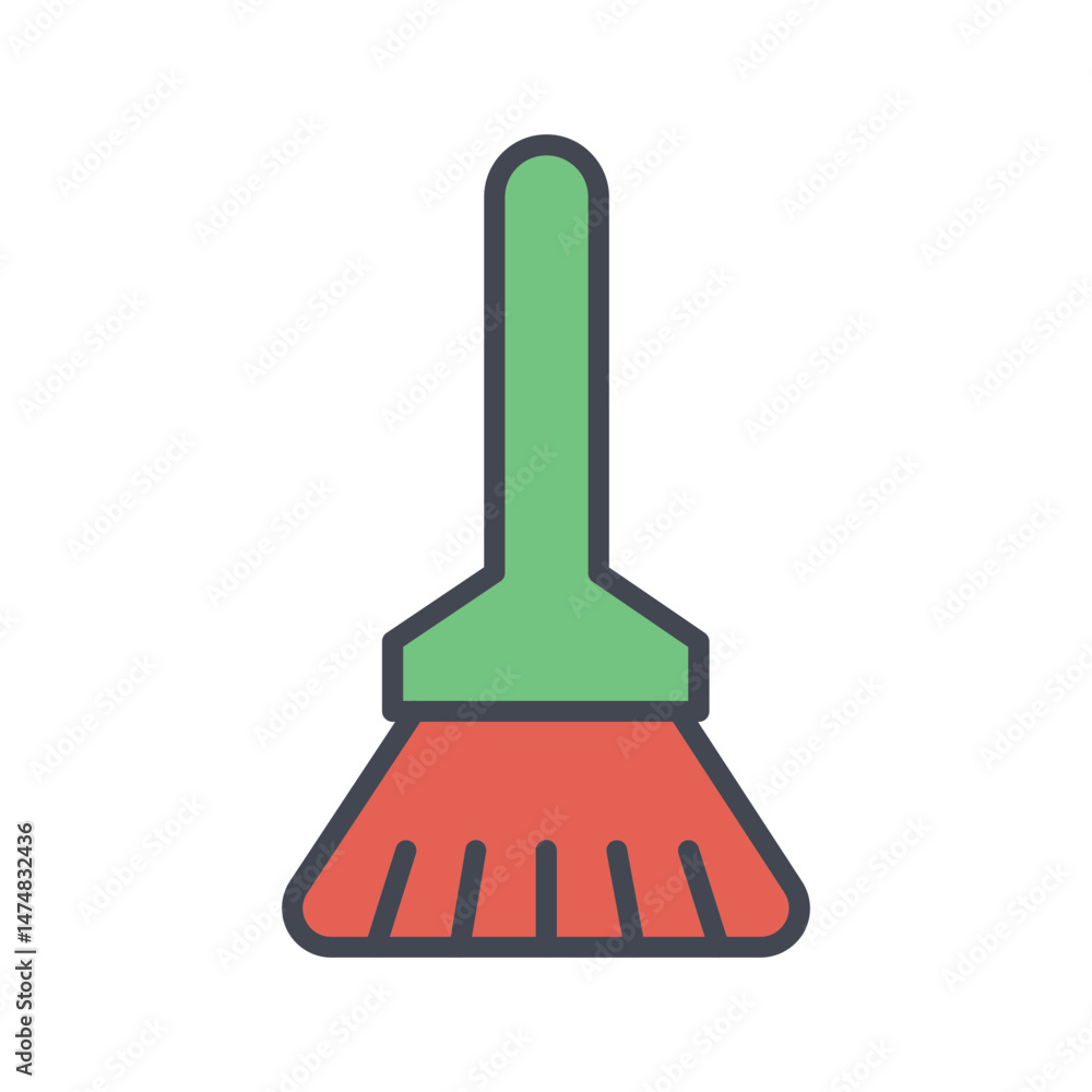 Broom Vector Icon Broom Vector Icon