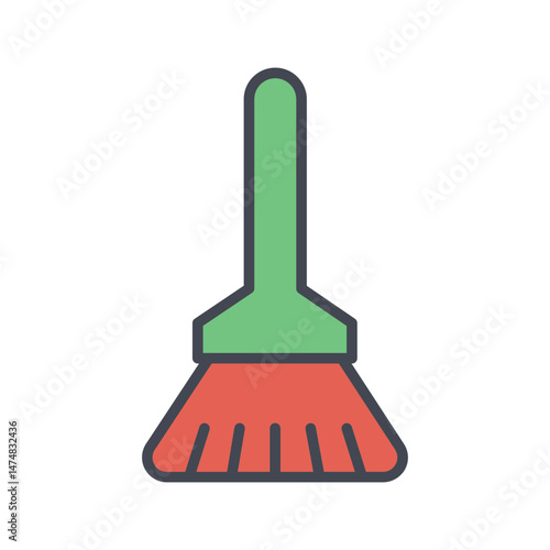 Broom Vector Icon