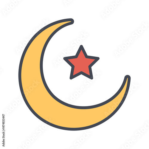 Moon Vector Icon