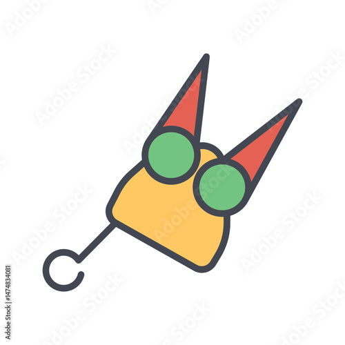 Self-defense Keychain Vector Icon