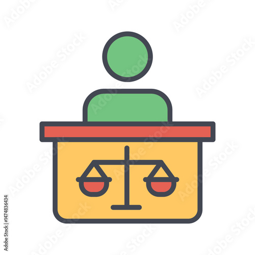 Attorney Vector Icon