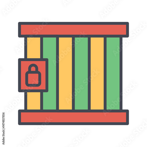 Jail Cell Vector Icon