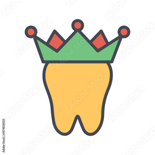Dental Crown Vector Icon