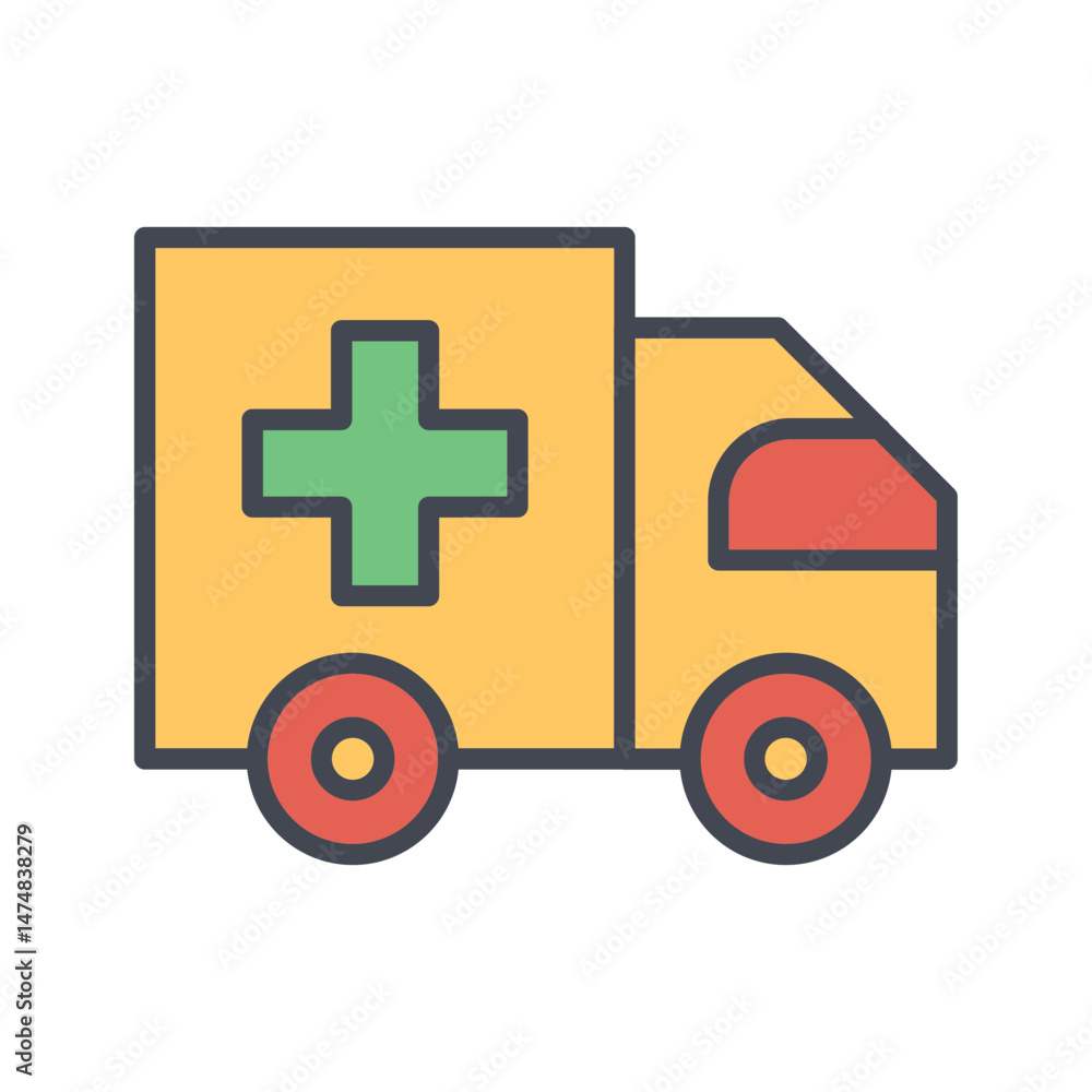 Aid Delivery Vector Icon Aid Delivery Vector Icon