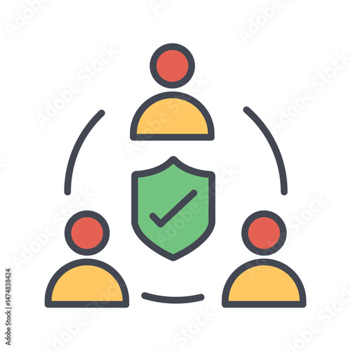 Cybersecurity Team Vector Icon