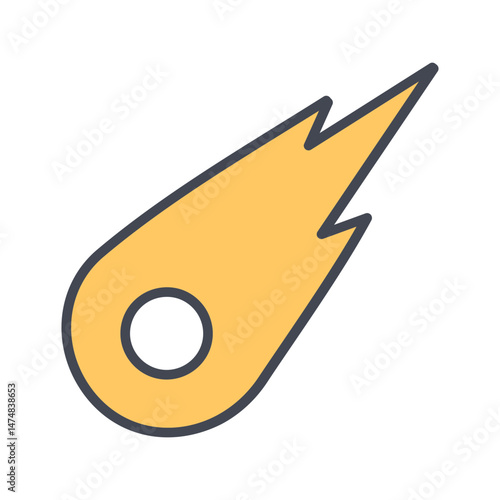 Comet Vector Icon