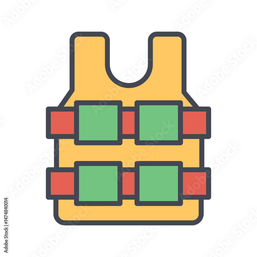 Bulletproof Vest Vector Icon