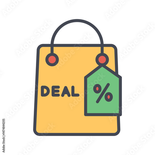 Deals and Steals Vector Icon