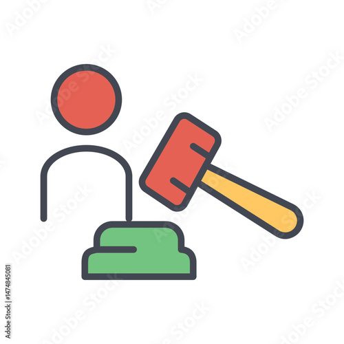 Prosecutor Vector Icon