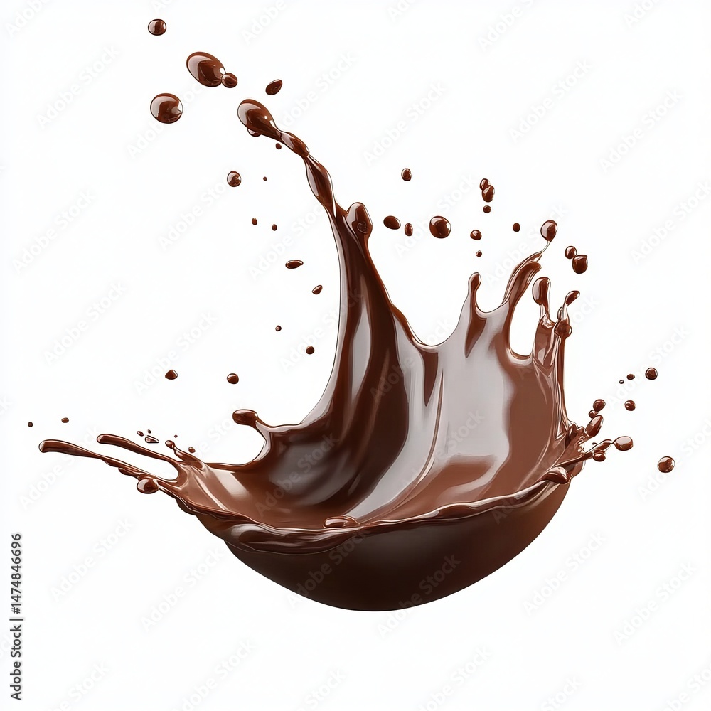Chocolate milk splash, isolated on a transparent background, cutout. PNG file with a clipping path for use as a design element illustration. Chocolate milk splash, isolated on a transparent background, cutout. PNG file with a clipping path for use as a design element illustration.