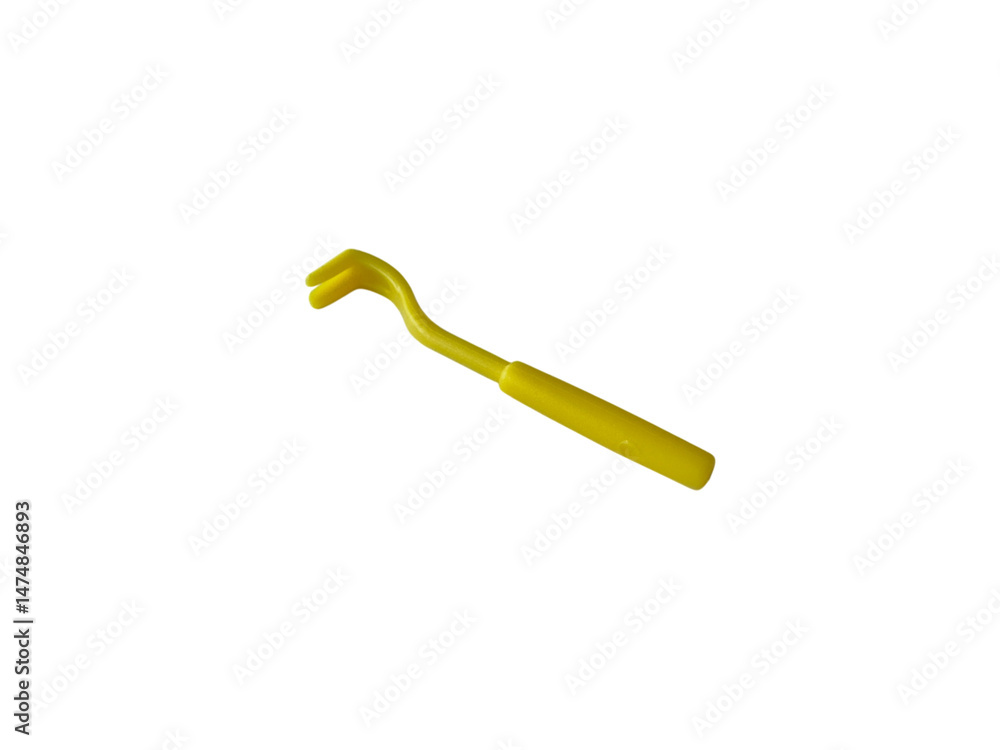 Fototapeta premium Plastic tick removal hooks for pets, veterinary instrument on white background