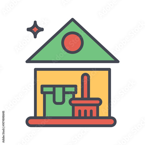 Spring Cleaning Vector Icon