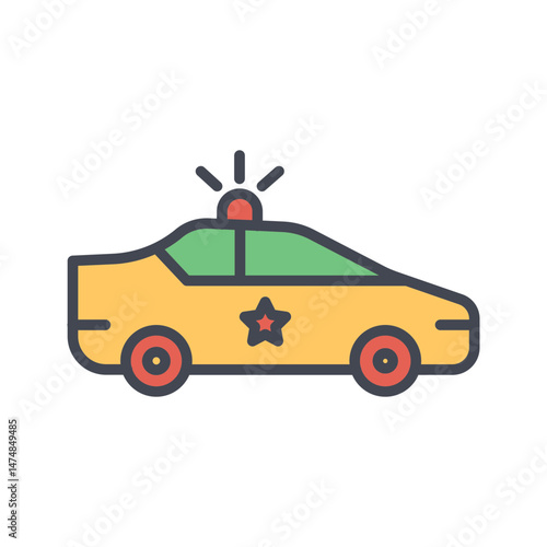 Security Patrol Vector Icon