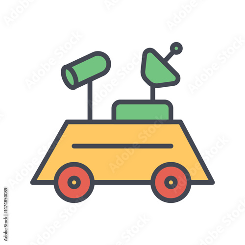 Lunar Rover Vector Icon