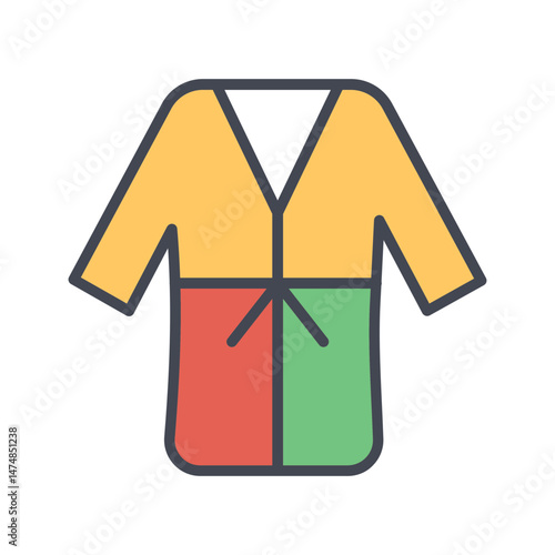 Bathrobe Vector Icon
