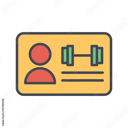 Gym Membership Vector Icon