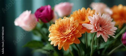 Colorful Flowers Blooming in a Garden During Springtime With Vibrant Hues of ...