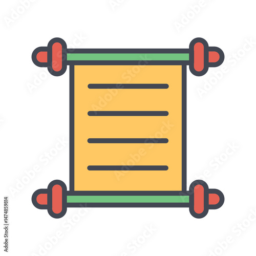 Manuscript Vector Icon