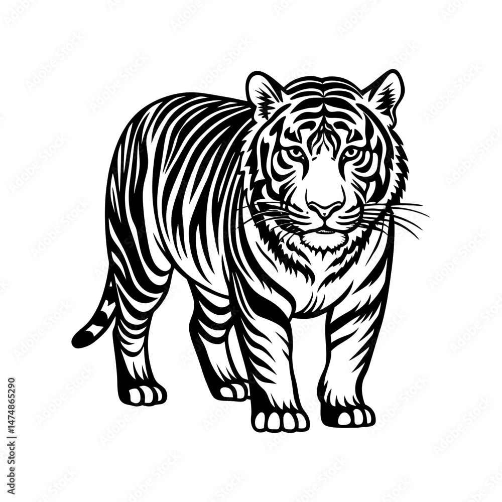 Fototapeta premium tiger vector illustration