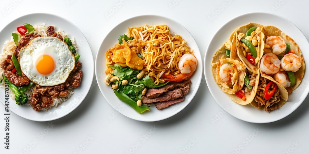 Assorted Asian Dishes Assorted Asian Dishes