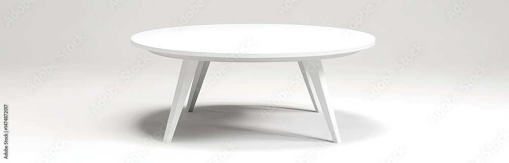 Simple Round White Table Simple Round White Table