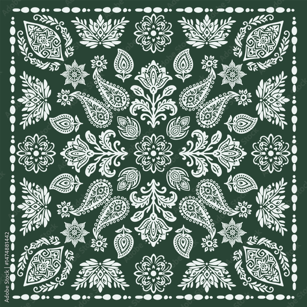 Foto Elegant scarf pattern design