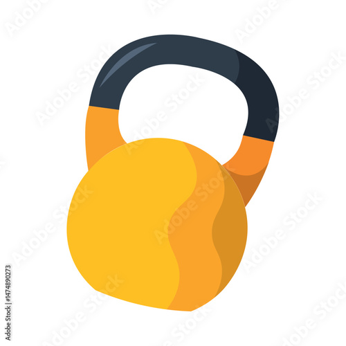 Kettlebell thirty icon. Vector