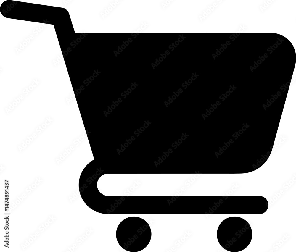 Shopping Cart Icon Simple, Black and White Vector Illustration for E-commerce and Retail Shopping Cart Icon Simple, Black and White Vector Illustration for E-commerce and Retail